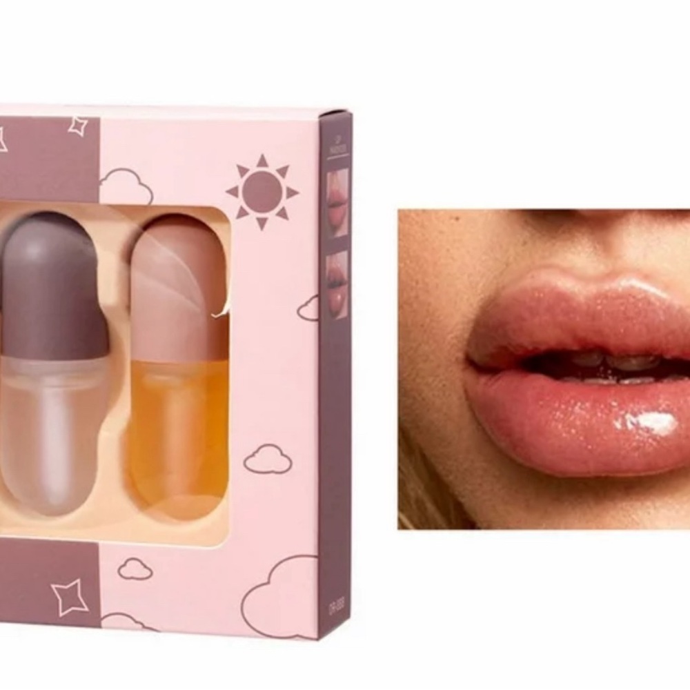Lip plumper and oil set of 2